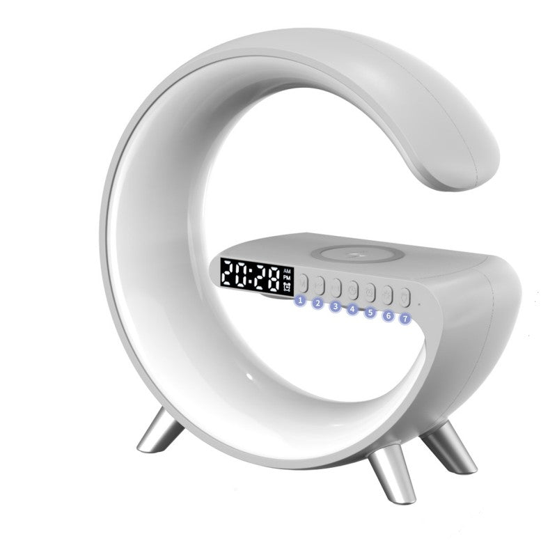 Bluetooth LED Speake W/ Wireless Charger., App Controled Atmosphere Lamp