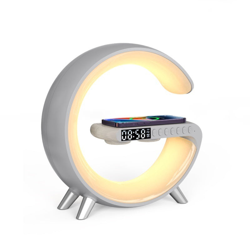 Bluetooth LED Speake W/ Wireless Charger., App Controled Atmosphere Lamp