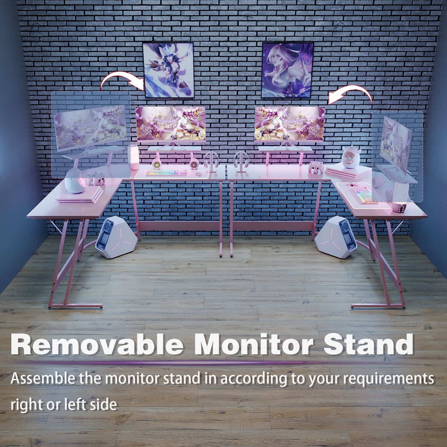 51 Inches Corner Office Desk