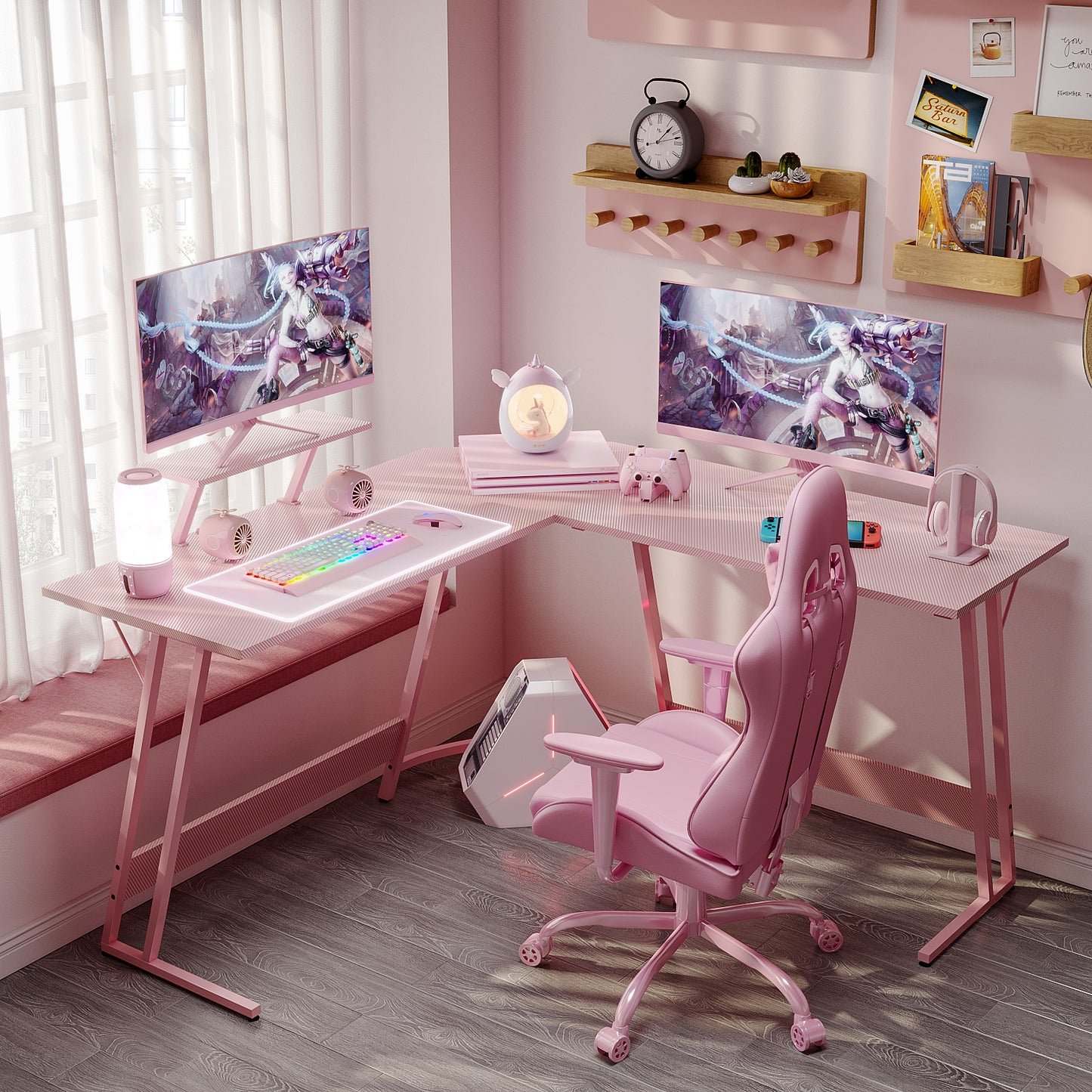 51 Inches Corner Office Desk