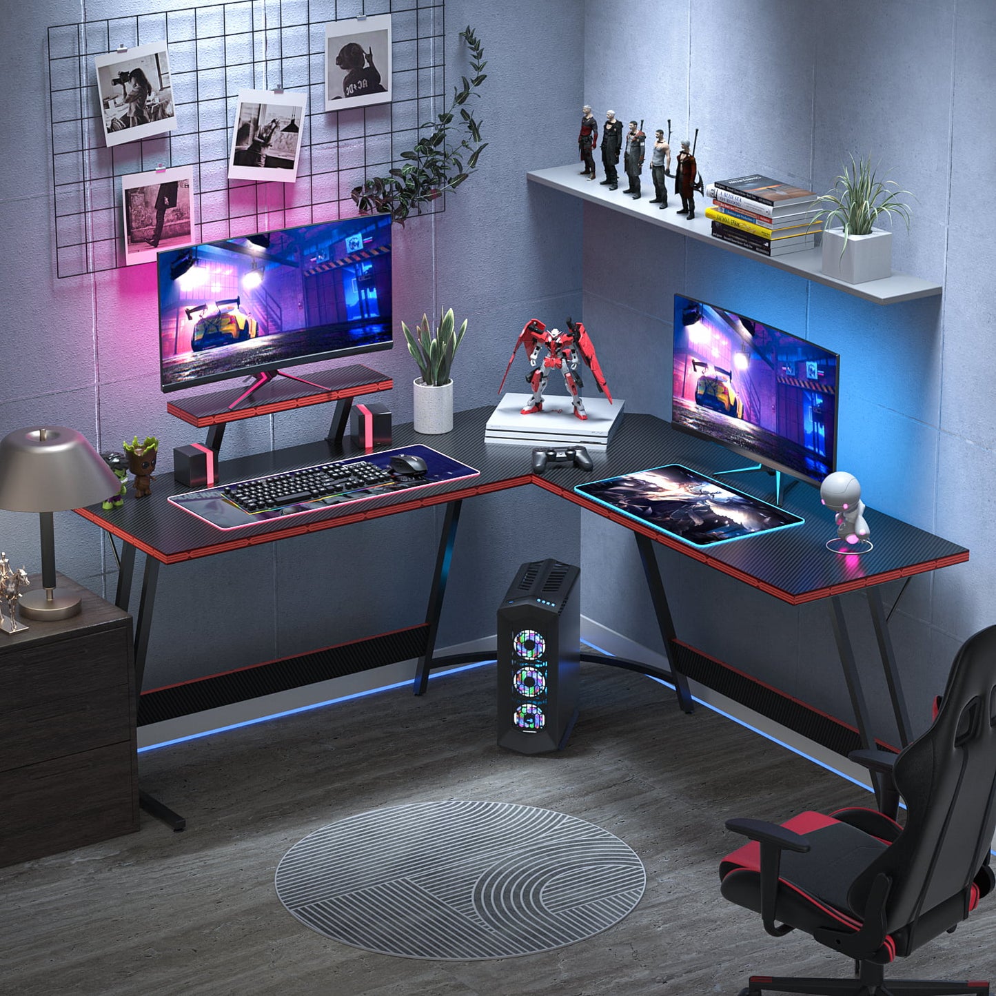 51 Inches Corner Office Desk