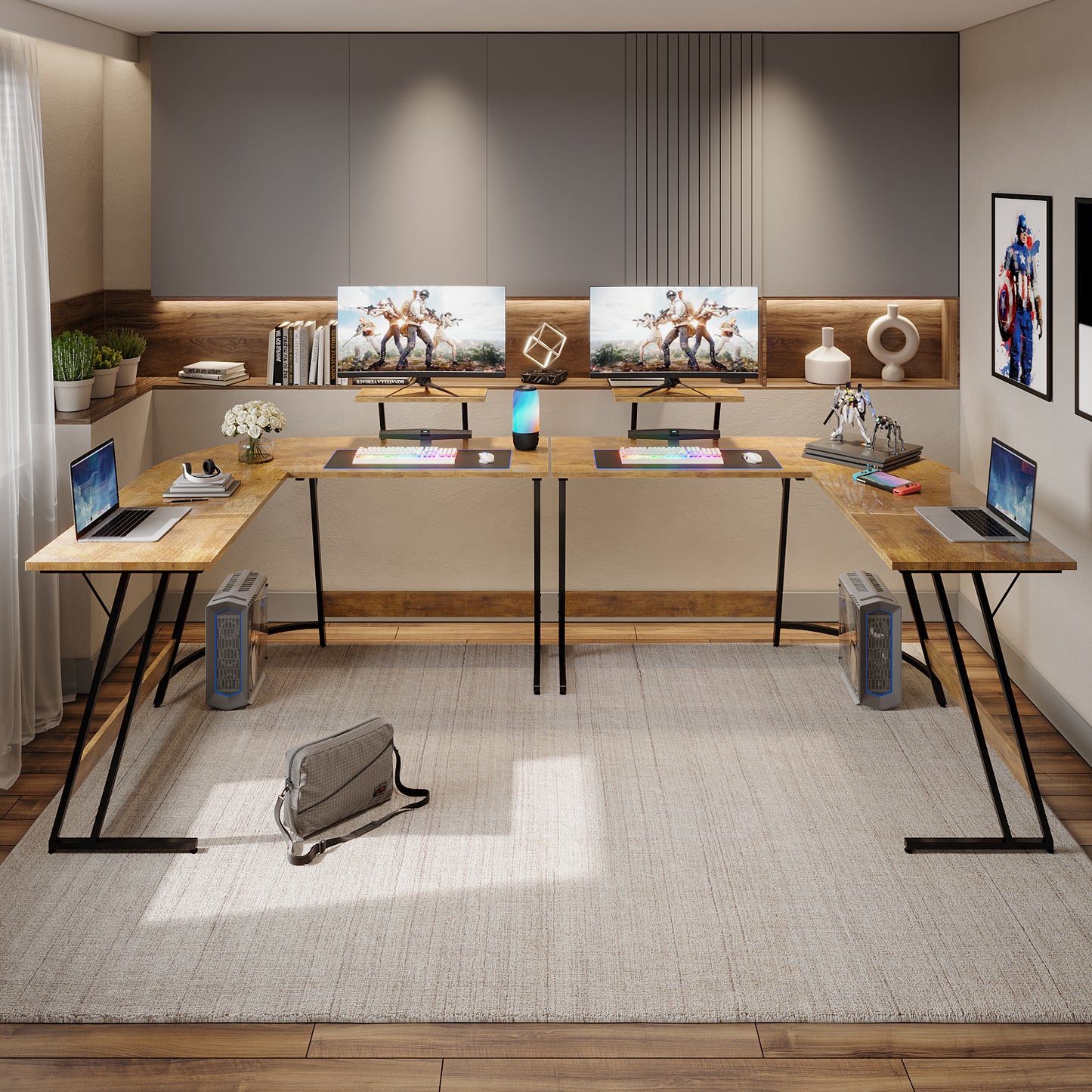 51 Inches Corner Office Desk