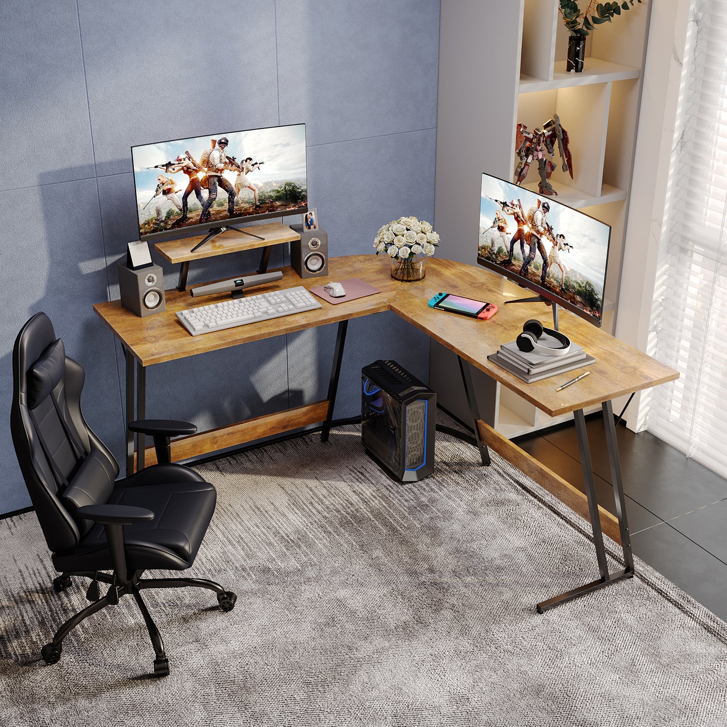 51 Inches Corner Office Desk