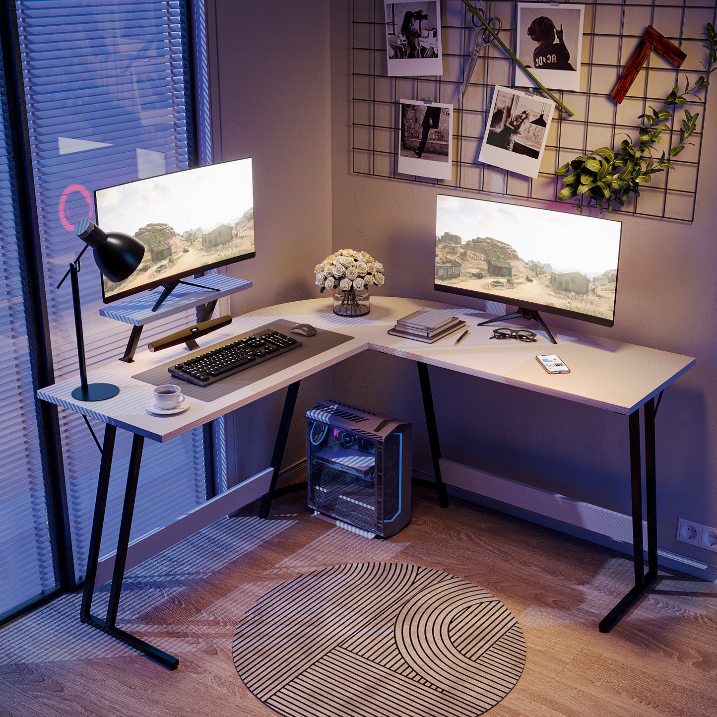 51 Inches Corner Office Desk