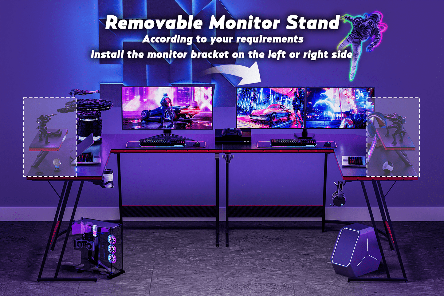 51 Inches Corner Office Desk