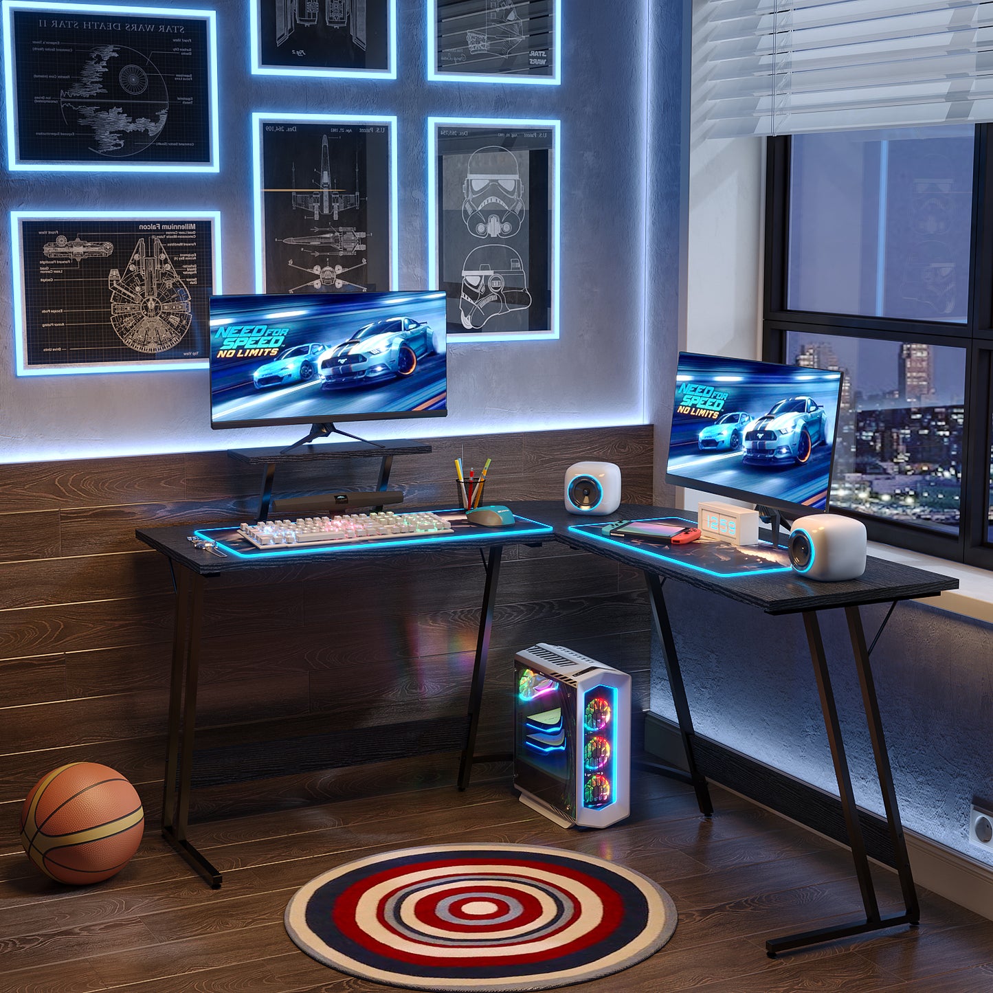 51 Inches Corner Office Desk