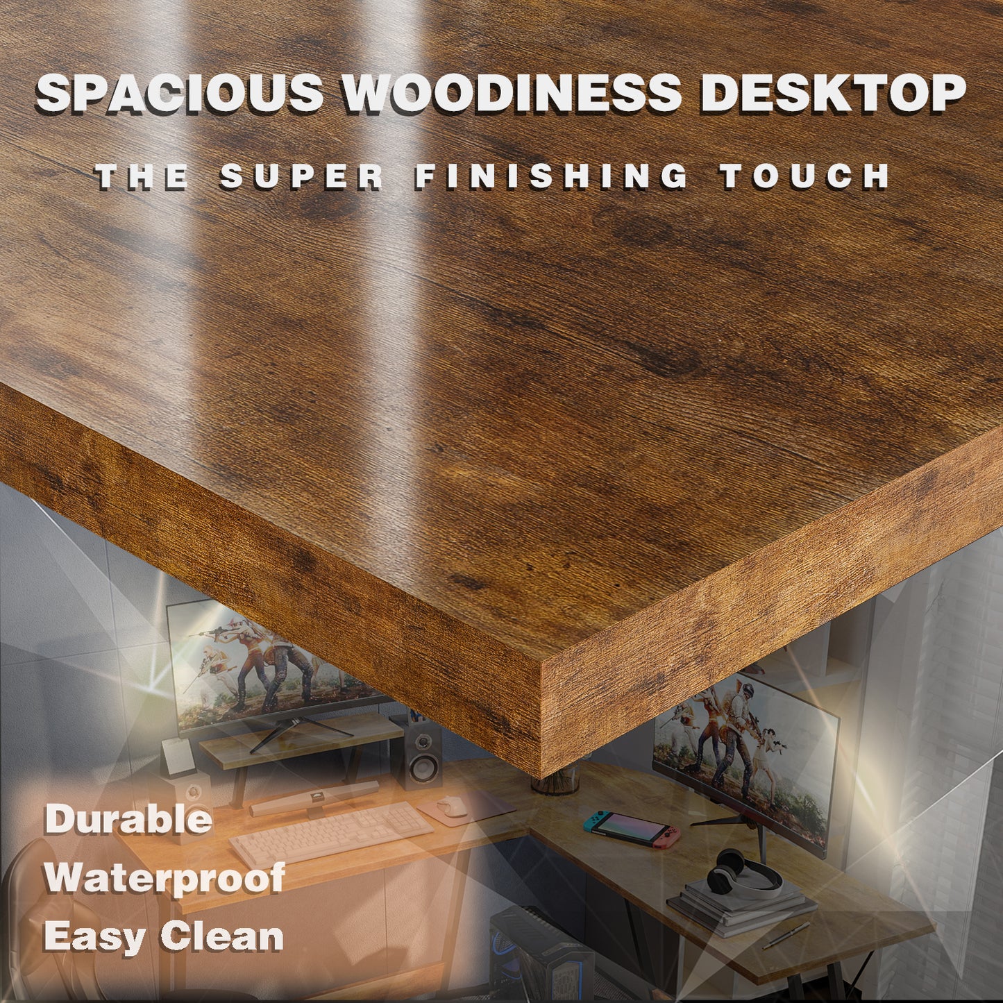 51 Inches Corner Office Desk