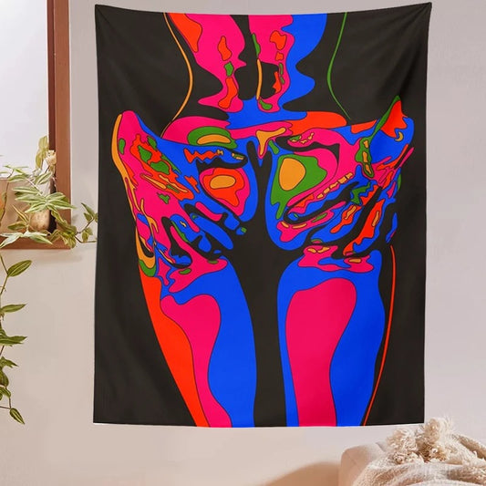 Rock Style Tapestry Fantasy Color Tapestry Hanging Cloth